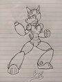 (MegaMan) Anthro Rush by SomeCat01