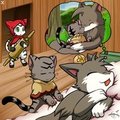 [Picture-Series] Cat Red Riding Hood And The Wolf 10  by vavacung