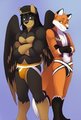 Captain Vlos and his Cheif flight attendant Luca by LucaReynard