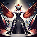 Bird Woman in a Corset by Anonceiada