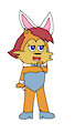 Bunny Girl Sally Thinking