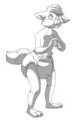  Foxie is a mushbrain - Tato Sketch Commission