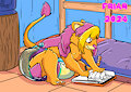Diaper Art Lion by Friar