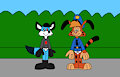 Star Wilde Jr and Bonkers D. Bobcat in Undies