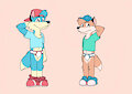 Alex and Billy (Sprucehammer) by CartoonFoxArt2002