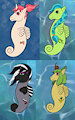 Artfight: Seaponies by Skychaser