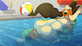 [COM] Pool day by SonieTheDog
