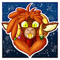 Festive Ram Headshot