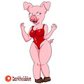 lady pig by DARKHEIDDEN