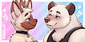 Couple Icon commission for Mr Burr! 💙 by Mytigertail
