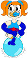 Dewey Duck Girly Aerobics Giant Hopper Bounce by DemonFuego48
