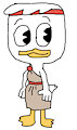 Huey Duck in his Colosseum Costume