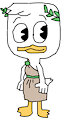 Louie Duck in his Colosseum Costume