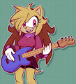 Hazel playing the bass