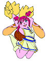 Eriella in a cheerleader outfit! by PlzEatMandM