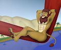Comm for Byakko - chilling lion sona v2 by Rahir