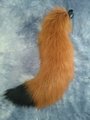 Red Fox Tail with Black Tip