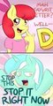 Apple Bloom's Favorite Letter by Lamia