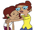 Mrs Sanchez Comforts Penny Sanchez with Undershirt and Boxers