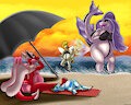 OC Pregnant Beach Party - HeartlessAngel3D