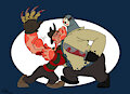 Freddy vs. Jason by XanderDWulfe