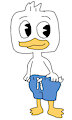 Dewey Duck in his Swimsuit