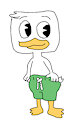 Louie Duck in his Swimsuit
