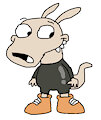 Rocko Wallaby in his Latex Suit