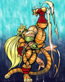 Lilly the fighther: High kick by Rasper