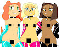Sandy,Brandy and Tiffany by EROSART