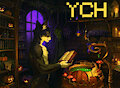 OPEN Animated YCH | Pixel Halloween animation gif by AnastasRadonski