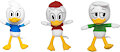 Huey Duck, Dewey Duck and Louie Duck PhatMojo Stuffed Dolls