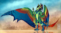 Design Comish - Macaw Dragon by TwilightSaint