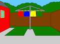 Shorts on a Washing Line