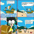 Pirate adventure: finding her booty