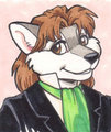 FuzzWolf badge by Terrie Smith by FuzzWolf