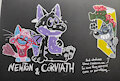 EAST12 doorbadge my room neighbors Newton and Corviath