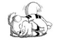 Growlithe Noms Quicky by WaffleFox