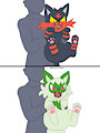 Litten & Sprigatito by WinickLim