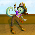 Pirate girl ready for adventure by DoriVi