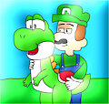 luigi and yoshi
