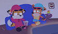 (GIFT ART) Lazy Movie Night