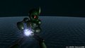 3d Giftart: Chaos Croc Charging His HADUKEN!!!