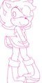 sophie in amy's dress [sketch] by RokkerTH