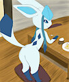 Glaceon's breakfast by NeckbeardNEET