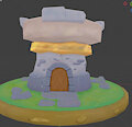 Low Poly Castle Turret