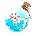 Swimming fox by torrfoxx