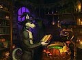 Husky Animated YCH | Pixel Halloween animation gif by AnastasRadonski