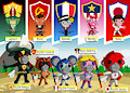 HTF - Battle Fever J/Power Rangers: World Dance by SkullKingFox