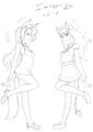Inktober 2024: Sugar and Spice, Panty and Stockings by RisingDragon
